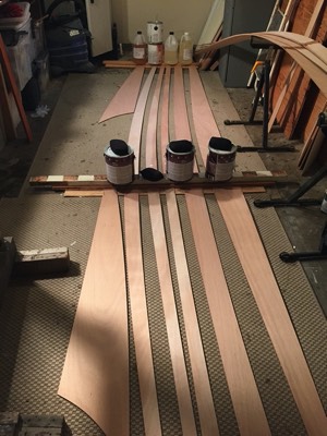  10/8/15 - Hull panels are glued together. 