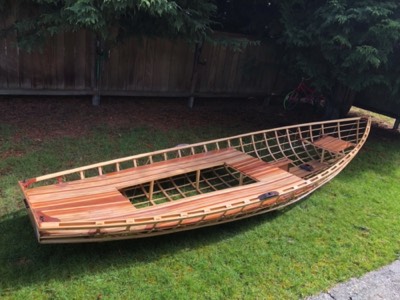  3/23/18 - Construction is complete! The boat will get the dacron skin next. 