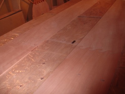  1/26/11 - The two number 4 panels are sanded.  There wasn't enough room on the table to do 3 and 4 together.  