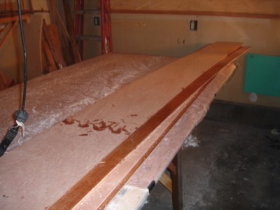  2/2/11 - The hull panesl are ready to be sanded. 