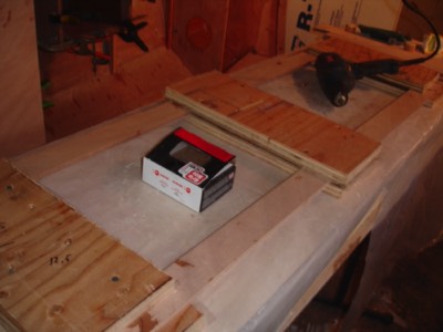  Hatch coamings are glued together using puzzle joints.  