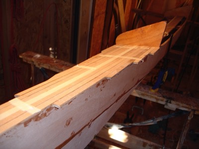  The starboard ama bow. 