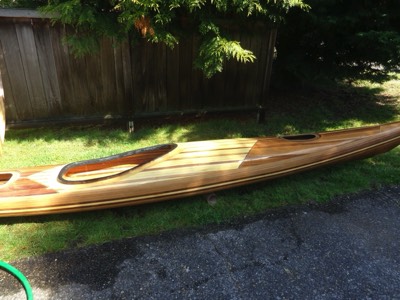  4/19/16 - The boat is given a washdown after being sanded. 