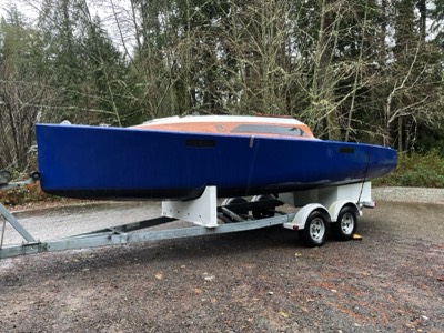  And everything fits! The boat rides higher to create clearance for the lifting keel bulb and the electric pod drive. 