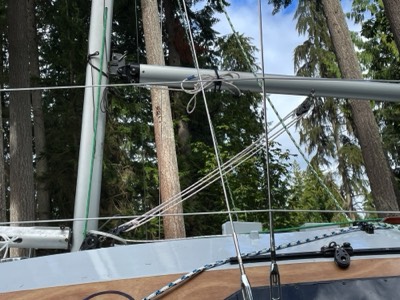  9/4/22 - Boom vang is installed. 
