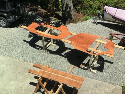  6/29/20 - Some parts are temporarily moved outside to make room.  